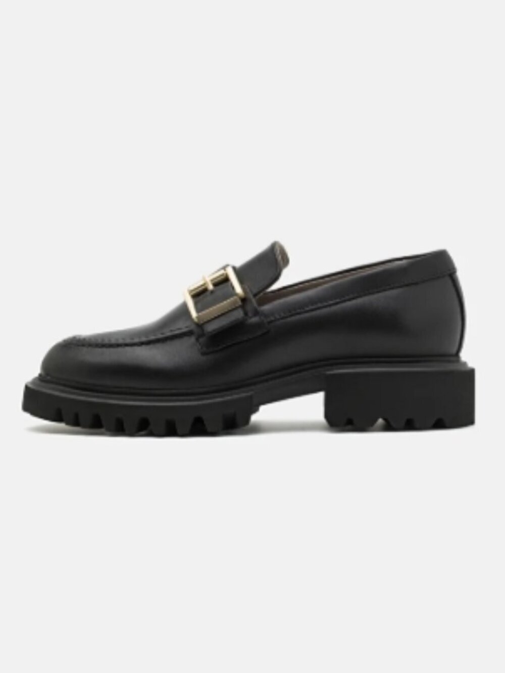 AllSaints Emily Loafer Black Leather Size 9 / 39 NWT